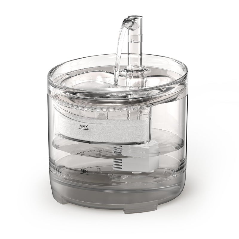 NPET Cat Water Fountain WF050TP 1.5L Automatic Pet Drinking Fountain with Replacement Faucet Kitï¼ˆNo Adapter - Image 1